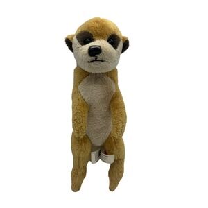 Adventure Planet Standing Meerkat Plush Stuffed Animal Tan Brown 9"